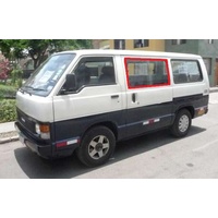suitable for TOYOTA HIACE YH50 - VAN 2/83>10/89 - LEFT SIDE REAR GLASS GENUINE (210mm WIDE 530) - (Second-hand)