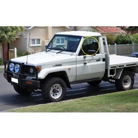 suitable for TOYOTA LANDCRUISER 75 SERIES - 1/1985 to 10/1999 - UTE/TRAYBACK/CABCHASSIS - PASSENGER - LEFT SIDE FRONT DOOR GLASS - SQUARE CORNER 845MM