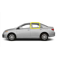 suitable for TOYOTA COROLLA ZRE152R - 5/2007 to 12/2013 - 4DR SEDAN - LEFT SIDE REAR DOOR GLASS - NEW