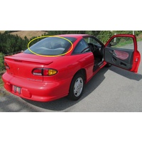 suitable for TOYOTA CAVALIER IMPORT - 1/1995 to 1/2005 - 2DR COUPE - REAR WINDSCREEN GLASS - (SECOND-HAND)