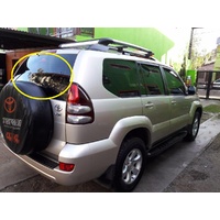 suitable for TOYOTA PRADO 120 SERIES - 2/2003 to 10/2009 - 3DR/5DR WAGON - REAR WINDSCREEN GLASS - HEATED, NO WIPER HOLE - PRIVACY TINT - NEW