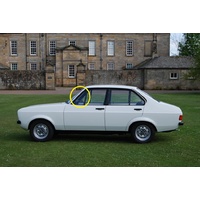 FORD ESCORT MK 11 - 1974 TO 1981 - 4DR SEDAN - PASSENGERS - LEFT SIDE FRONT QUARTER GLASS - GREEN - (Second-hand)