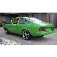 HOLDEN GEMINI TC-TD-TE-TF-TG-TX - 3/1975 to 4/1985 - 2DR COUPE - PASSENGER - LEFT SIDE FRONT DOOR GLASS - CLEAR - NEW - MADE TO ORDER - CALL FOR STOCK