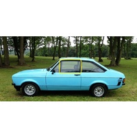 FORD ESCORT MK 11 - 1974 TO 1981 - 2DR COUPE - PASSENGERS - LEFT SIDE FRONT DOOR GLASS - CLEAR - MADE TO ORDER - NEW