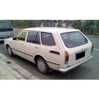 suitable for TOYOTA COROLLA KE30/KE36 - 1974 to 9/1981 - 5DR WAGON- LEFT SIDE FRONT DOOR GLASS - 900MM - (SECOND-HAND)