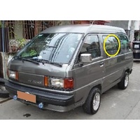 suitable for TOYOTA LITEACE KM30 VAN 8/85-3/92 - PASSENGERS-LEFT SIDE SLIDING DR- REAR GLASS - (Second-hand)