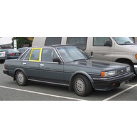 suitable for TOYOTA CRESSIDA MX73 - 10/1984 to 9/1988 - 4DR SEDAN - DRIVERS - RIGHT SIDE REAR DOOR GLASS - (SECOND-HAND)