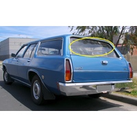 HOLDEN KINGSWOOD HQ-HZ - 7/1971 TO 10/1974 - 4DR WAGON - REAR SCREEN GLASS - CLEAR - NEW - MADE TO ORDER