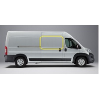 FIAT DUCATO - 2/2007 TO CURRENT - XLWB/LWB/MWB VAN - RIGHT SIDE FRONT BONDED SLIDING WINDOW GLASS (GLASS IN GLASS FRAME) - 1435 X 665 - NEW
