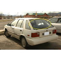 HYUNDAI EXCEL X1 - 1/1985 to 1/1990 - 4DR SEDAN - REAR WINDSCREEN GLASS - (Second-hand)