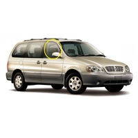 KIA CARNIVAL KV - 9/1999 to 7/2006 - MINI VAN - DRIVERS - RIGHT SIDE FRONT DOOR GLASS - 874MM X 620MM - NEW