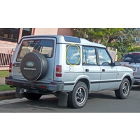 LAND DISCOVERY DISCO 1 - 3/1991 to 11/2004 - 4DR WAGON - DRIVERS - RIGHT SIDE DOGBOX GLASS - ROPE IN - (Second-hand)