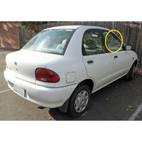 MAZDA 121 DB10 - 12/1990 to 12/1997 - 4DR SEDAN - RIGHT SIDE FRONT DOOR GLASS (BUBBLE)