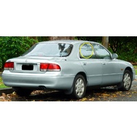MAZDA 626 GE (AX/AY) - 1/1992 to 8/1997 - 4DR SEDAN - DRIVERS - RIGHT SIDE REAR DOOR GLASS - NEW
