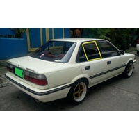 suitable for TOYOTA COROLLA AE92 - 6/1989 to 1/1994 - 4DR SEDAN - DRIVERS - RIGHT SIDE REAR DOOR GLASS - NEW