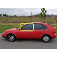 suitable for TOYOTA COROLLA AE101/AE102 SECA - 9/1994 TO 10/1999 - SEDAN/HATCH - PASSENGERS - LEFT SIDE FRONT DOOR GLASS - NEW