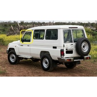 suitable for TOYOTA LANDCRUISER 75/77/78 SERIES - 1/1985 TO CURRENT - 5DR WAGON/UTE - PASSENGERS - LEFT SIDE FRONT DOOR GLASS (FULL) - 805MM - GREEN  