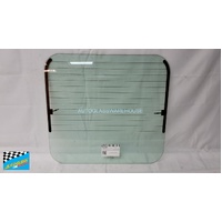 FIAT DUCATO 1/2002 TO 1/2007 - VAN - LEFT SIDE REAR BARN DOOR GLASS -  HEATED  (FOR SWB APROX 640 X 600) - GREEN - NEW