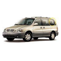 KIA CARNIVAL KV - 9/1999 to 7/2006 - MINI VAN - PASSENGERS - LEFT SIDE REAR FLIPPER GLASS (865 x 540) - NEW