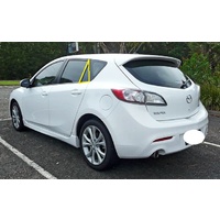 MAZDA 3 - BL - 4/2009 TO 11/2013 - 5DR HATCH - PASSENGERS - LEFT SIDE REAR QUARTER GLASS - NEW