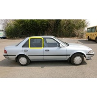 suitable for TOYOTA CORONA IMPORT ST170 - 1988 to 1992 - 4DR SEDAN - RIGHT SIDE REAR DOOR GLASS - NEW