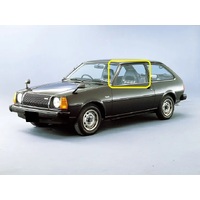 MAZDA 323 FA4TS - 3/1977 to 9/1980 - 3DR HATCH - PASSENGERS - LEFT SIDE FRONT DOOR GLASS - (Second-hand)