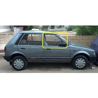 DAIHATSU CHARADE G11 - 1/1985 to 1/1987 - 5DR HATCH - DRIVERS - RIGHT SIDE FRONT DOOR GLASS - (Second-hand)