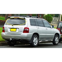 suitable for TOYOTA KLUGER GSU40R - 8/2007 to 12/2014 - 5DR WAGON - REAR WINDSCREEN GLASS - PRIVACY - 11 Holes (HEATER TERMINALS AT THE BOTTOM) - NEW