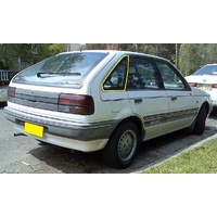 FORD LASER KC/KE - 10/1985 to 3/1990 - 5DR HATCH - DRIVERS - RIGHT SIDE REAR OPERA GLASS - GREEN - NEW