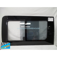 FIAT SCUDO - 4/2008 to 10/2015 - VAN - PASSENGERS - LEFT SIDE FRONT BONDED SLIDING WINDOW GLASS (OPENING SIZE 24CM X 38CM) - NEW