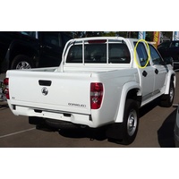 HOLDEN COLORADO RC - 7/2008 to 5/2012 - 4DR DUAL CAB - RIGHT SIDE REAR DOOR GLASS - (Second Hand)
