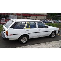 suitable for TOYOTA COROLLA KE70 - 3/1980 TO 1985 - 5DR WAGON - DRIVERS - RIGHT SIDE REAR QUARTER GLASS - (SECOND-HAND)