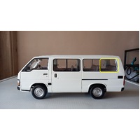 suitable for TOYOTA HIACE YH50 - 2/1983 to 10/1989 - COMMUTER BUS - LEFT SIDE REAR SLIDING GLASS (VERY REAR 1/2) - (Second-hand)