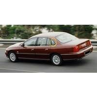 HOLDEN STATESMAN WH - 6/1999 to 4/2003 - 4DR SEDAN - PASSENGERS - LEFT SIDE OPERA GLASS - THICKER CHROME MOULD - (SECOND-HAND)