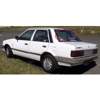 FORD LASER KC/KE  4DR SEDAN  10/85 > 3/90 - REAR WINDSCREEN (WIPER HOLE)