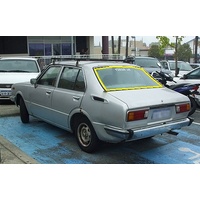 suitable for TOYOTA COROLLA KE30/KE55 - 1974 to 9/1981 - 4DR SEDAN - REAR WINDSCREEN GLASS - NEW