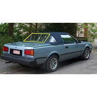 suitable for TOYOTA CELICA KA60- 11/1981 to 10/1985 - 2DR COUPE - REAR WINDSCREEN GLASS **NOT RA60** - (SECOND-HAND)