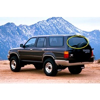 suitable for TOYOTA 4RUNNER RN/LN/YN130 - 10/1989 to 6/1996 - 2DR/4DR WAGON - REAR WINDSCREEN GLASS - HEATED - LOW STOCK - NEW
