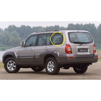 HYUNDAI TERRACAN HP - 11/2001 to 12/2007 - 5DR WAGON - PASSENGERS - LEFT SIDE REAR CARGO GLASS - ENCAPSULATED - GREEN - GENUINE - NEW