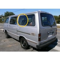 suitable for TOYOTA HIACE RH20/RH32 - 5/1977 to 12/1982 - LWB VAN - LEFT SIDE REAR SLIDER (FRONT GLASS) - 475h X 836w - (Second-hand)