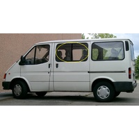 FORD TRANSIT VE VF VG - 4/1994 to 9/2000 - PEOPLE MOVER - LEFT OR RIGHT SIDE FRONT/MIDDLE SWB/LWB GLASS (990w X 530h) - (Second-hand)