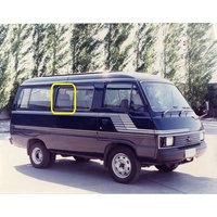 FORD ECONOVAN E2200 - 1979 MODEL - VAN - DRIVERS - RIGHT SIDE FRONT SLIDING GLASS (REAR PIECE) - 454h X  530w - (Second-hand)