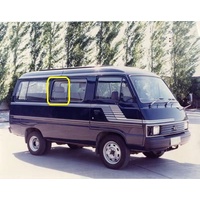 FORD ECONOVAN E2200 - 1979 MODEL - VAN - DRIVERS - RIGHT SIDE FRONT SLIDING GLASS (REAR PIECE) - 454h X  530w - (Second-hand)