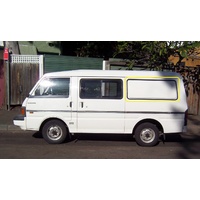 FORD ECONOVAN JG/JH - 5/1984 TO 7/2006 - LWB VAN - PASSENGER - LEFT SIDE REAR FIXED GLASS (482H X 1591L) - (Second-hand)
