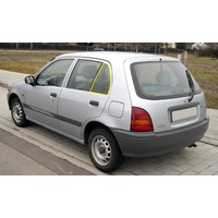suitable for TOYOTA STARLET KP90 - 3/1996 to 9/1999 - 5DR HATCH - PASSENGERS - LEFT SIDE REAR QUARTER GLASS - NEW