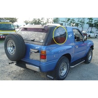 HOLDEN MU - 2DR 4WD  1990 - DRIVERS - RIGHT SIDE - CARGO GLASS - (Second-hand)