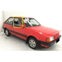 FORD LASER KA - 3/1981 to 3/1983 - 3DR HATCH - DRIVERS - RIGHT SIDE FRONT DOOR GLASS - (Second-hand)