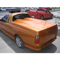 HOLDEN COMMODORE VU/VY/VZ - 12/2000 to 7/2007 - UTE - PASSENGERS - LEFT SIDE REAR OPERA GLASS - ENCAPSULATED - (Second-hand)