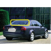 AUDI A6/RS6/S6 C5 - 10/1997 TO 1/2005 - 4DR SEDAN - REAR WINDSCREEN GLASS - HEATED, GLASS ONLY, NO ENCAPSULATION - GREEN - NEW (LIMITED STOCK)