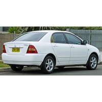 suitable for TOYOTA COROLLA ZZE122R - 12/2001 to 4/2007 - 4DR SEDAN - DRIVERS - RIGHT SIDE REAR QUARTER GLASS - NEW